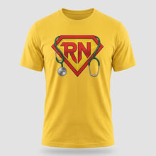 Load image into Gallery viewer, RN Superhero Registered Nurse Graphic T-Shirt