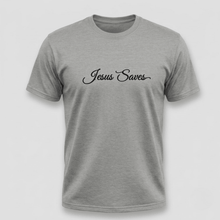 Load image into Gallery viewer, Jesus Saves Christian Script T-Shirt
