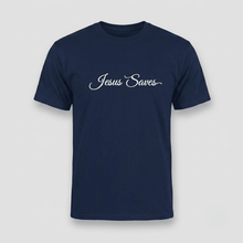 Load image into Gallery viewer, Jesus Saves Christian Script T-Shirt