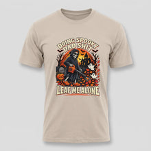 Load image into Gallery viewer, Doing Spooky Dad Shit , Leaf Me Alone Halloween Tee