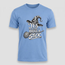 Load image into Gallery viewer, Yes, I Can Drive a Stick Halloween Tee