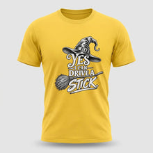 Load image into Gallery viewer, Yes, I Can Drive a Stick Halloween Tee