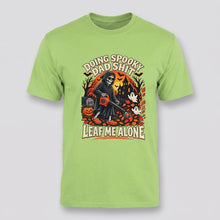 Load image into Gallery viewer, Doing Spooky Dad Shit , Leaf Me Alone Halloween Tee