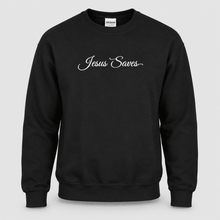 Load image into Gallery viewer, Jesus Saves Christian Script Sweatshirt