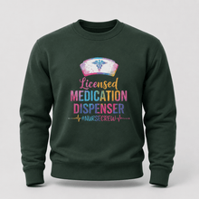 Load image into Gallery viewer, Licensed Medication Dispenser Funny Nurse Sweatshirt