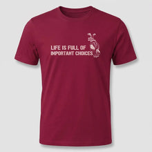 Load image into Gallery viewer, Life Is Full of Important Choices Golf Graphic Tee