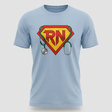 Load image into Gallery viewer, RN Superhero Registered Nurse Graphic T-Shirt