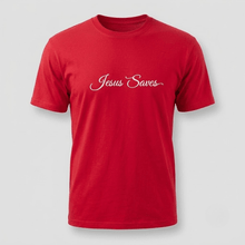 Load image into Gallery viewer, Jesus Saves Christian Script T-Shirt