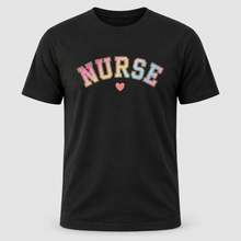 Load image into Gallery viewer, Pastel Varsity Nurse Graphic T-Shirt