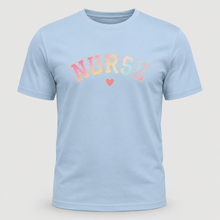 Load image into Gallery viewer, Pastel Varsity Nurse Graphic T-Shirt