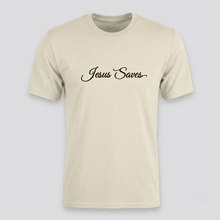 Load image into Gallery viewer, Jesus Saves Christian Script T-Shirt
