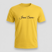 Load image into Gallery viewer, Jesus Saves Christian Script T-Shirt
