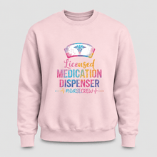 Load image into Gallery viewer, Licensed Medication Dispenser Funny Nurse Sweatshirt
