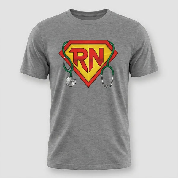 RN Superhero Registered Nurse Graphic T-Shirt