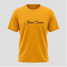 Load image into Gallery viewer, Jesus Saves Christian Script T-Shirt
