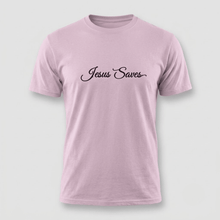 Load image into Gallery viewer, Jesus Saves Christian Script T-Shirt
