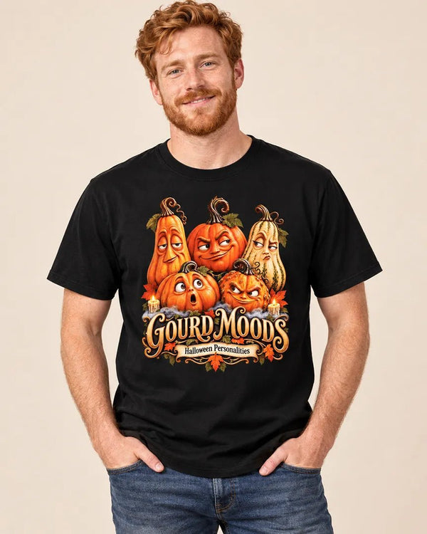 Gourd Moods Halloween Personalities Tee