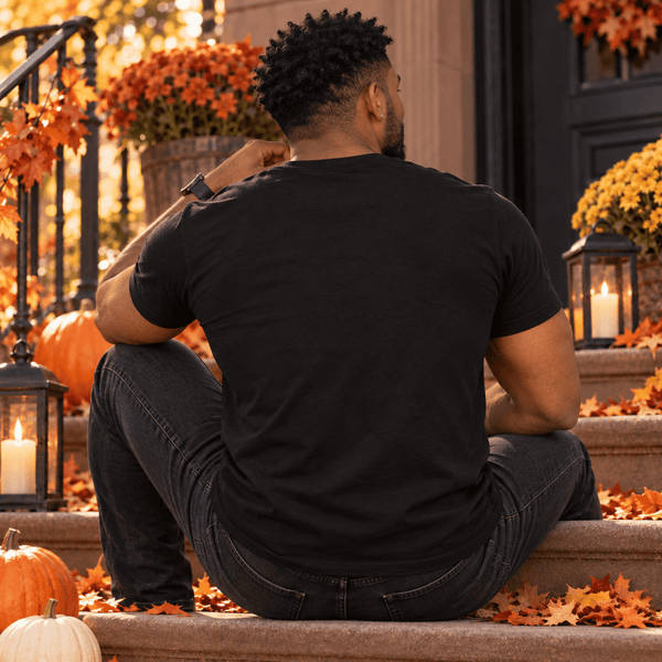 Skull and Pumpkins Halloween Horror Graphic Tee