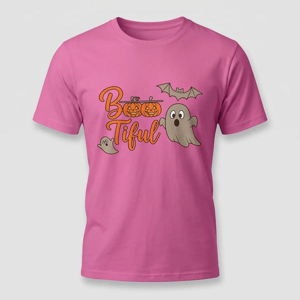 Boo-Tiful Ghost Pumpkin Halloween Graphic Tee