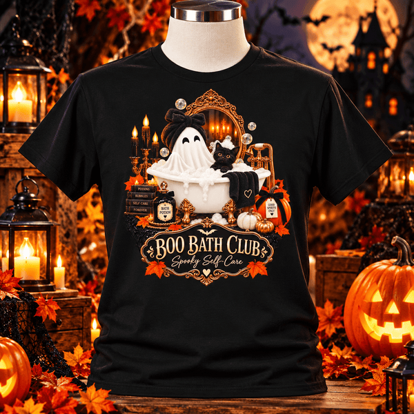 Boo Bath Club Spooky Self-Care Halloween Tee