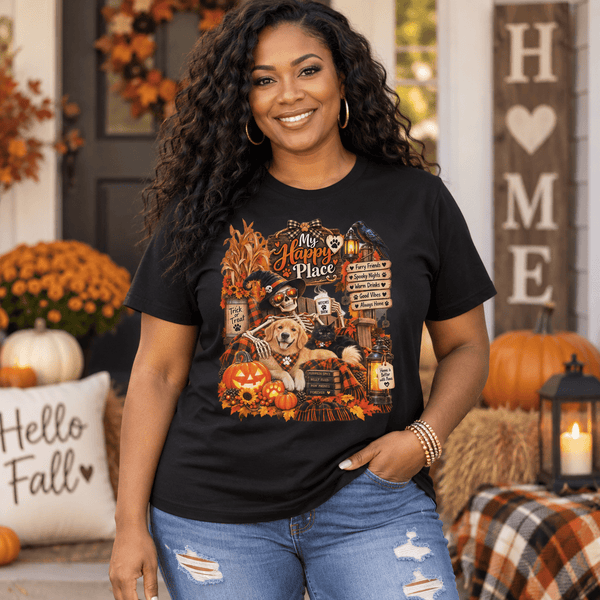 My Happy Place Halloween Pet Tee