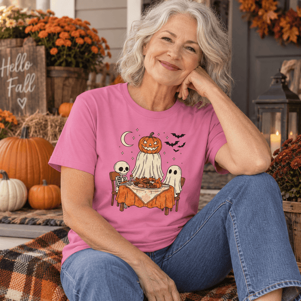 Vintage Halloween Dinner Party Graphic Tee