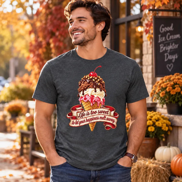 Enjoy Every Scoop Ice Cream Cone Tee