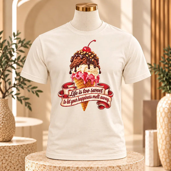 Enjoy Every Scoop Ice Cream Cone Tee