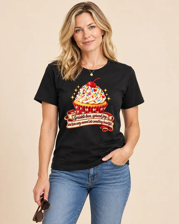 Sprinkle Love, Spread Joy Cupcake Tee