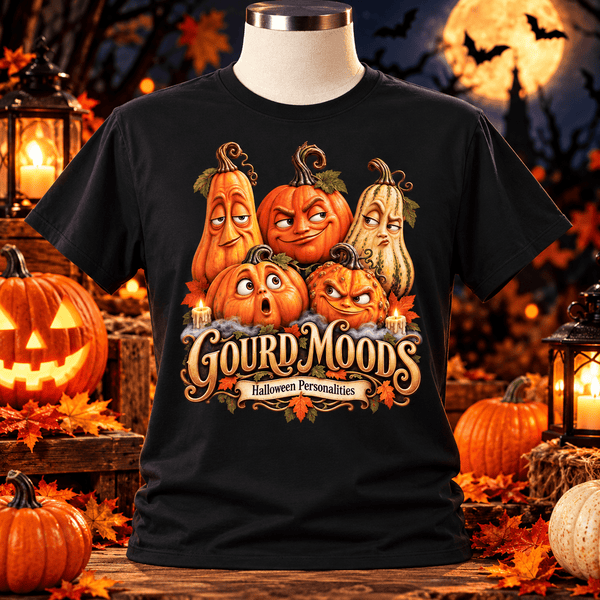 Gourd Moods Halloween Personalities Tee