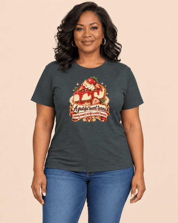 A Grateful Heart Cheesecake Unisex Tee