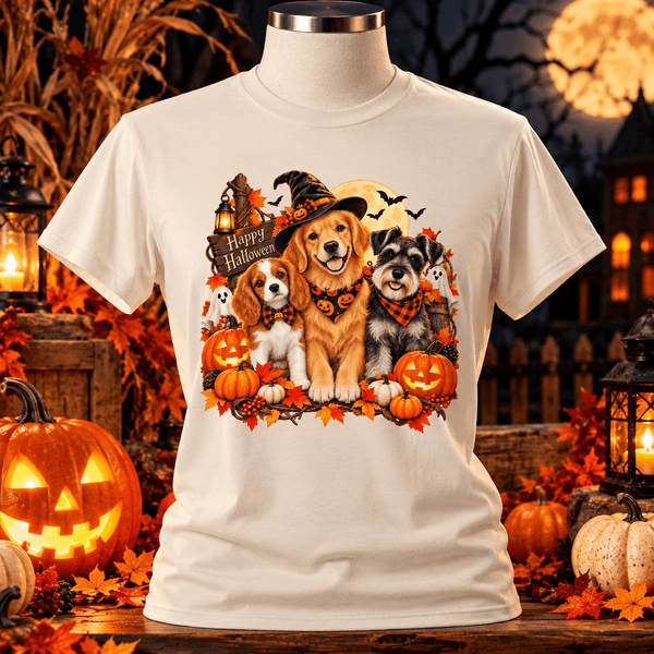 Happy Halloween Dog Crew Tee