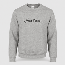 Load image into Gallery viewer, Jesus Saves Christian Script Sweatshirt
