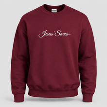 Load image into Gallery viewer, Jesus Saves Christian Script Sweatshirt
