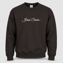 Load image into Gallery viewer, Jesus Saves Christian Script Sweatshirt
