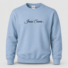 Load image into Gallery viewer, Jesus Saves Christian Script Sweatshirt
