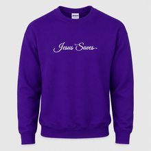 Load image into Gallery viewer, Jesus Saves Christian Script Sweatshirt
