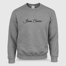 Load image into Gallery viewer, Jesus Saves Christian Script Sweatshirt
