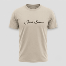 Load image into Gallery viewer, Jesus Saves Christian Script T-Shirt
