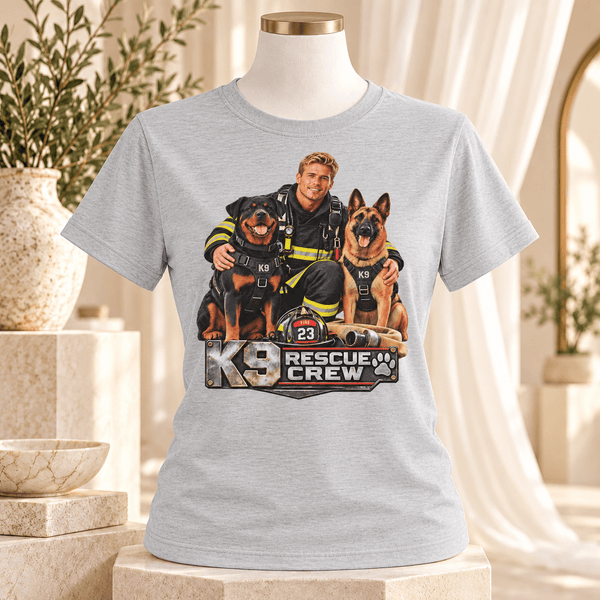 K9 Rescue Crew Firefighter T-Shirt