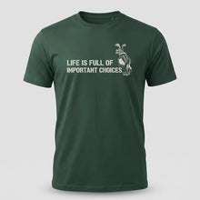 Load image into Gallery viewer, Life Is Full of Important Choices Golf Graphic Tee

