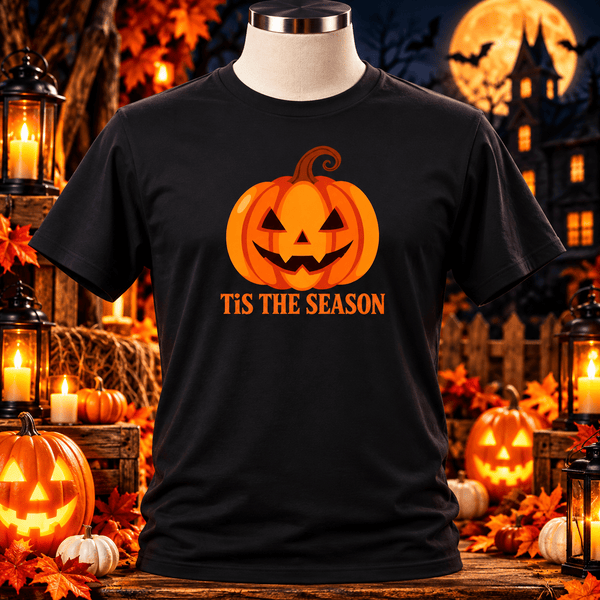 Skull and Pumpkins Halloween Horror Graphic Tee
