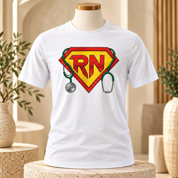 RN Superhero Registered Nurse Graphic T-Shirt
