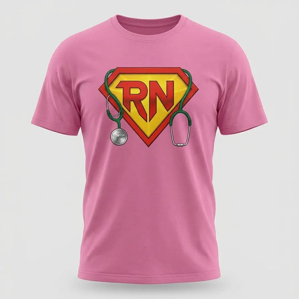 RN Superhero Registered Nurse Graphic T-Shirt