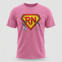 Load image into Gallery viewer, RN Superhero Registered Nurse Graphic T-Shirt
