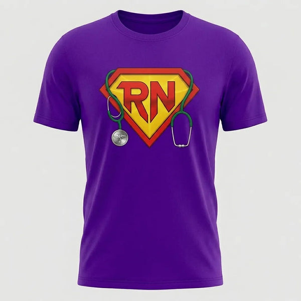 RN Superhero Registered Nurse Graphic T-Shirt