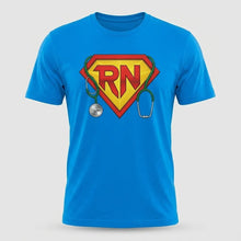 Load image into Gallery viewer, RN Superhero Registered Nurse Graphic T-Shirt
