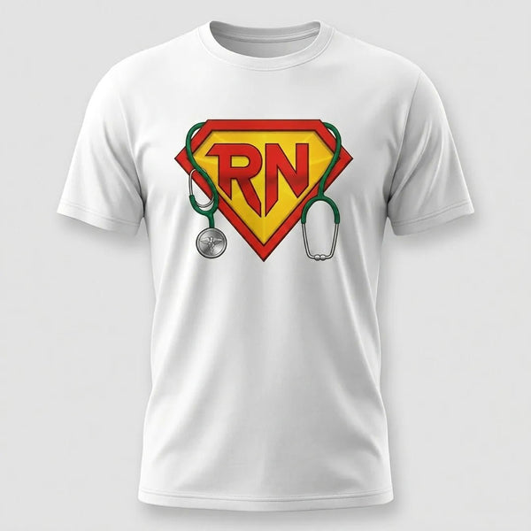 RN Superhero Registered Nurse Graphic T-Shirt
