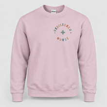 Load image into Gallery viewer, Registered Nurse Colorful Medical Cross Sweatshirt
