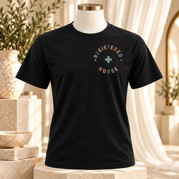 Registered Nurse Colorful Medical Cross Graphic Tee